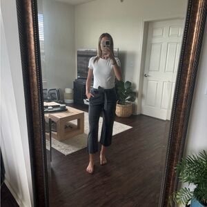 Loft Gray Cropped Trouser